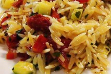 Orzo with Summer Vegetables