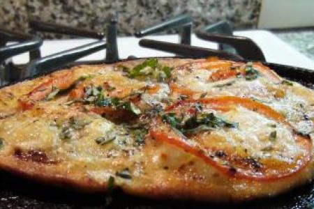 Tomato & Basil Flatbread Pizza