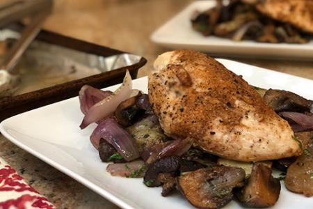 Review of Sun Basket's Sheet Pan-Roasted Chicken & Sunchokes with Bagna Cauda